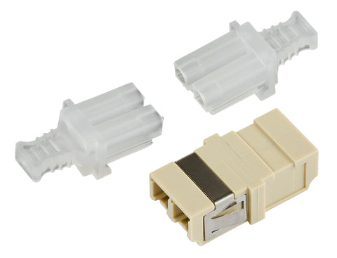 Cuplor FO LC-Duplex,Multimode,fosfor-bronz,fără flanșă,gri
