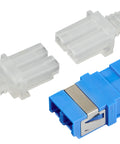 Cuplor FO LC-Duplex, Singlemode zirc, albastru