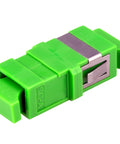 Cuplor SC/APC Simplex,Singlemode,fară flanşă,verde,ECO