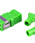Cuplor SC/APC Simplex,Singlemode,fară flanşă,verde,ECO