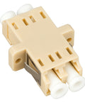 Cuplă LC Duplex,Plastic,Multimode,zirc.,cu flanşă,bej,ECO