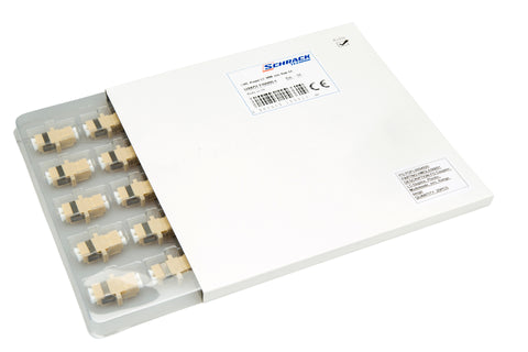 Cuplă LC Duplex,Plastic,Multimode,zirc.,cu flanşă,bej,ECO