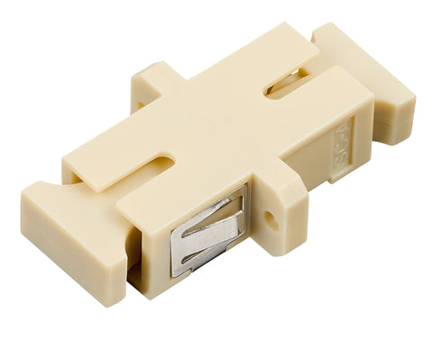 Cuplă SC Simplex,Plastic,Multimode,fosf bronz,flanşă,bej,ECO