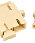 Cuplă SC Duplex,Plastic,Multimode,fosfo bronz,flanşă,bej,ECO