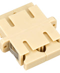 Cuplă SC Duplex,Plastic,Multimode,fosfo bronz,flanşă,bej,ECO
