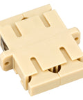 Cuplă SC Duplex,Plastic,Multimode,fosfo bronz,flanşă,bej,ECO