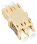 Cuplă LC Duplex,Plastic,Multimode,zirc.,fără flanşă,bej,ECO