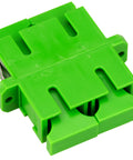 Cuplă SC/APC Duplex,Plastic,Singlemode,zirc.,flanşă,verdeECO