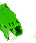 Cuplă LC/APC Duplex,Plastic,Singlemode,zir,fără fla,verdeECO