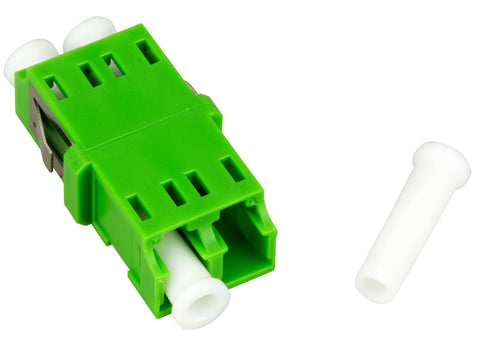 Cuplă LC/APC Duplex,Plastic,Singlemode,zir,fără fla,verdeECO
