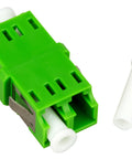 Cuplă LC/APC Duplex,Plastic,Singlemode,zir,fără fla,verdeECO