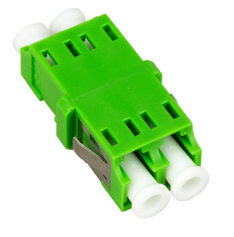Cuplă LC/APC Duplex,Plastic,Singlemode,zir,fără fla,verdeECO