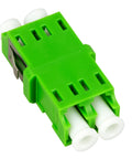 Cuplă LC/APC Duplex,Plastic,Singlemode,zir,fără fla,verdeECO