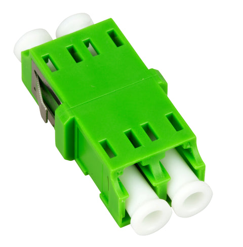 Cuplă LC/APC Duplex,Plastic,Singlemode,zir,fără fla,verdeECO