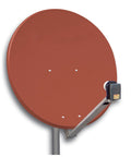 Antenă satelit 80cm/75,Alu.,39dB,sup.plia.LNB incl.,roşu