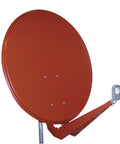 Antenă satelit 85cm/80cm,Al,40dB,sup.dubl.LNB incl.,roşu