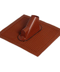 Trecere cablu prin acoperiş,45x50cm,D38-60mm,Alu.,roşie