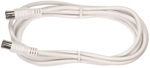 Patchcablu coaxial 2xF-Quick drepte,Cl.A,alb,10m,SAK 991-02