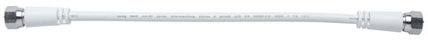 Patchcablu SAT Coax 2 x conectori F cu șurub, 0.5m