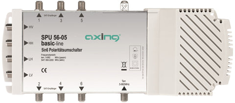 Multiswitch 5 IN 6 OUT pt. LNB Quattro+Quad,SPU 56-05