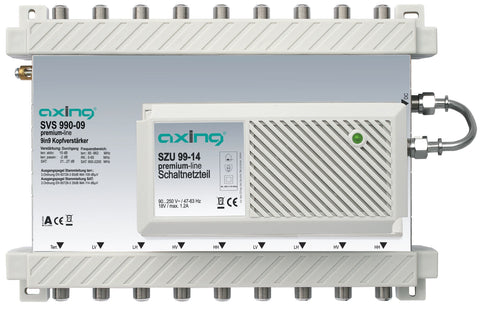 Amplificator principal 9in9,8×SAT(2xLNB Quattro),1xterestru