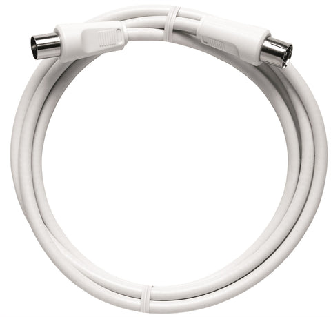 Patchcablu coax.IEC-T/IEC-M,dr.,Cl.A,alb,2.5m,BAK 250-90