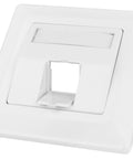 Priză pt. 1 modul TOOLLESS LINE, 80x80mm, înclinat, RAL9010