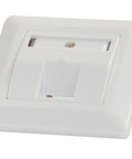 Priză pt. 1 modul TOOLLESS LINE, 80x80mm, înclinat, RAL9010