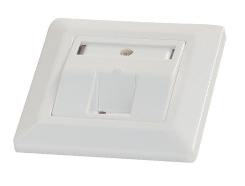 Priză pt. 1 modul TOOLLESS LINE, 80x80mm, înclinat, RAL9010