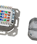 Priză de date C6, ecranat, 2xRJ45