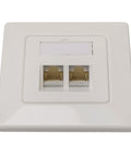 Priză date Cat6, ecranat, 2xRJ45, 10GB Class Ea