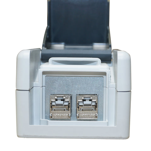 Doză de perete IP44/IP20 goală pt. 2 module, negru/gri