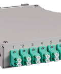 Splicebox FO pt. sina DIN,  4 Fibre, LC, 50/125µm OM3