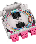 Splicebox FO pt. sina DIN,  4 Fibre, SC, 50/125µm OM4