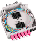 Splicebox FO pt. sina DIN,  4 Fibre, LC, 50/125µm OM4