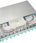 Splicebox, 8 fibre,LC,50/125µm OM3, culisant,19",1UV