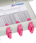 Splicebox, 8 fibre,SC,50/125µm OM4, culisant,19",1UV , ECO