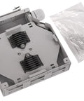 Splicebox FO pt șină DIN, gol, 6 SC-Duplex, RAL7035