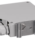 Splicebox FO pt șină DIN, gol, 6 LC-Duplex, RAL7035