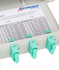 Splicebox, 12 fibre,SC,50/125µm OM3, culisant,19",1UV , ECO