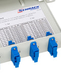 Splicebox, 12 fibre,SC,9/125µm OS2, culisant,19",1UV , ECO