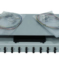 Splicebox, 16 fibre,ST,50/125µm OM3, culisant,19",1UV