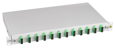 Splicebox, 16 Fibre, SC/APC, 9/125µm OS2, 19",1U,Class C