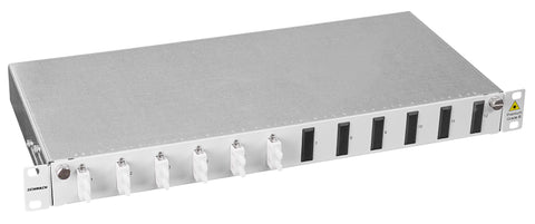 Patchpanel FO 19", 1UV, culisant, pentru 16 fibre, SC, MM