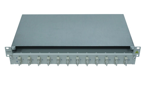 Patchpanel FO 19", 1UV, culisant, pentru 16 fibre, SC, SM