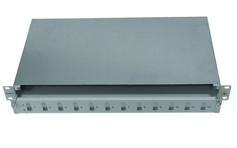 Splicebox gol pentru 12 cuple SC-duplex, 1UV, RAL7035