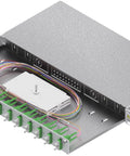 Splicebox, 24 fibre,SC/APC, 9/125µm OS2, culisant,19",1UV