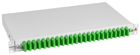Splicebox, 48 Fibre, SC/APC, 9/125µm OS2, 19",1U,Class C