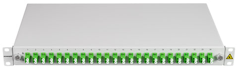 Splicebox, 48 Fibre, LC/APC, 9/125µm OS2, 19",1U,Class C