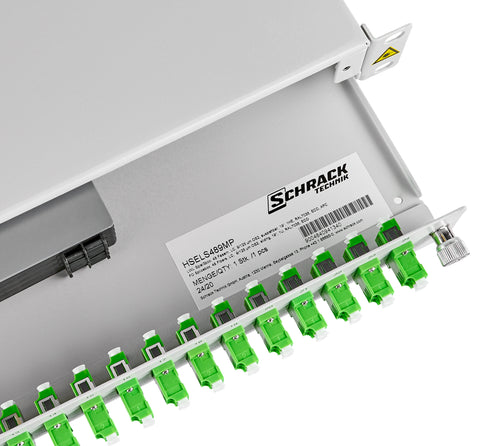 Splicebox, 48 Fibre, LC/APC, 9/125µm OS2, 19",1U,Class C